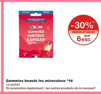 Monoprix Gummies beauté les miraculeux *14 offre