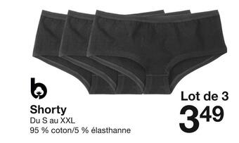 Zeeman Shorty offre