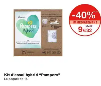 Monoprix Pampers kit d’essai hybrid offre