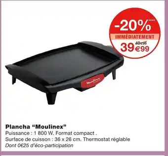Monoprix Moulinex plancha offre