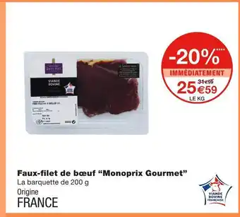 Monoprix Monoprix gourmet faux-filet de bœuf offre