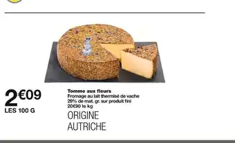 Monoprix Tomme aux fleurs offre