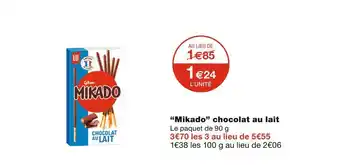Monoprix Mikado “mikado” chocolat au lait offre