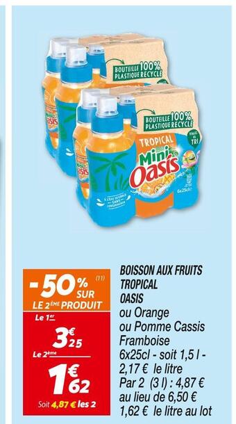 Netto Oasis boisson aux fruits tropical offre
