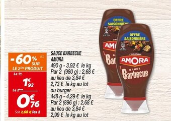 Netto Amora sauce barbecue offre