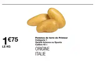 Monoprix Pommes de terre de primeur offre