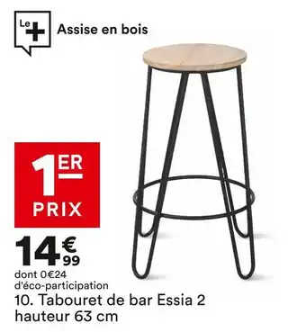 BUT Tabouret de bar essia offre