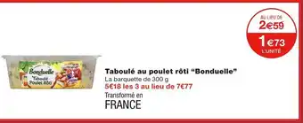Monoprix Bonduelle taboulé au poulet rôti offre