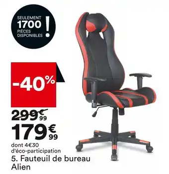 BUT Fauteuil de bureau alien offre
