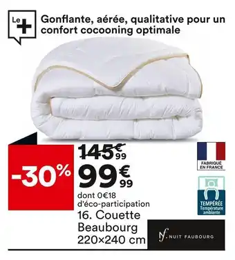 BUT Couette beaubourg 220x240 cm offre