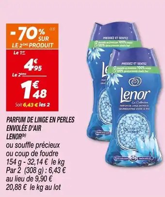 Lenor parfum de linge en perles envolée d'air (b)