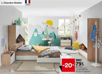 BUT Lit 90x190 cm (tiroirs en option) offre