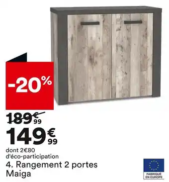 BUT Rangement 2 portes maiga offre