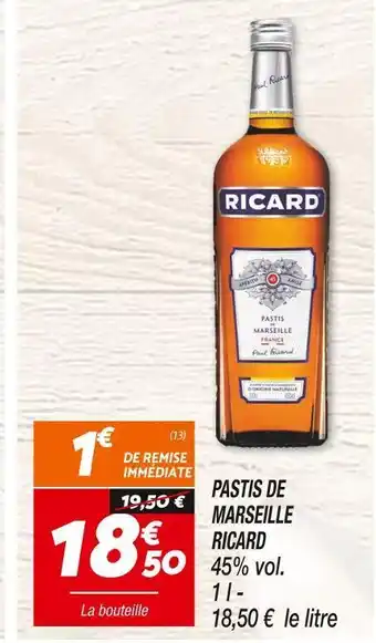 Netto Ricard pastis de marseille offre