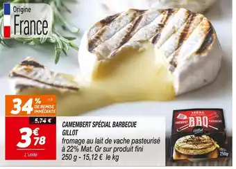 Gillot camembert spécial barbecue