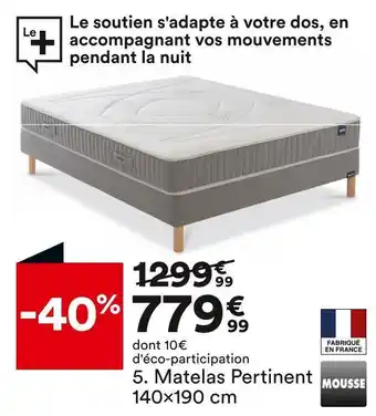 Bultex matelas pertinent