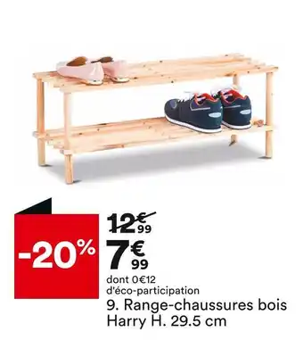 BUT Range-chaussures bois harry h. 29.5 cm offre