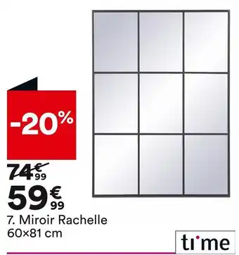 BUT Miroir rachelle 60x81 cm offre