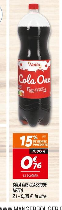 Netto Netto cola one classique offre
