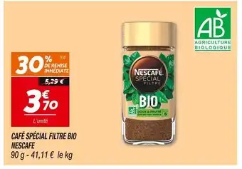 Netto Nescafe café spécial filtre bio offre