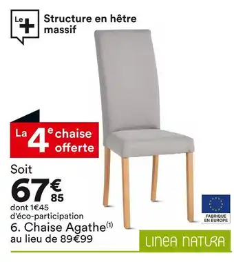 BUT Linea natura chaise agathe offre