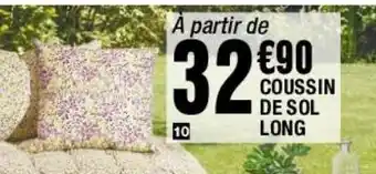 La Foir'Fouille Coussin de sol long offre