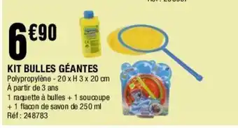 La Foir'Fouille Kit bulles géantes offre
