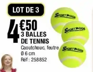 La Foir'Fouille 3 balles de tennis offre