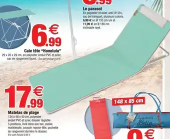 Bazarland Matelas de plage offre