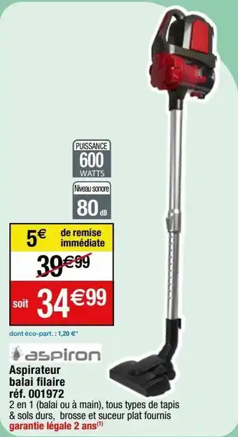 Migros Aspirateur balai offre
