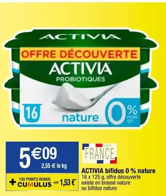 Migros Yaourt bifidus activia offre