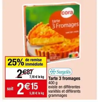 Migros Tartes cora offre