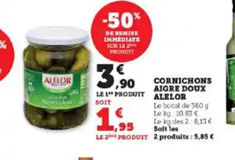 CORNICHONS AIGRE DOUX ALELOR