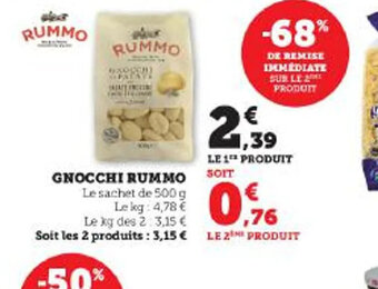 Super U GNOCCHI RUMMO offre