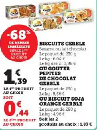 Super U BISCUITS GERBLE offre