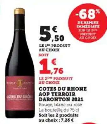 COTES DU RHONE AOP TERROIR DARONTON 2021