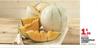 Super U MELON CHARENTAIS JAUNE offre
