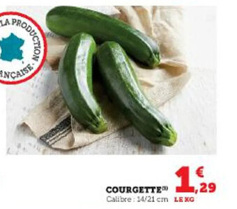 Super U COURGETTE offre