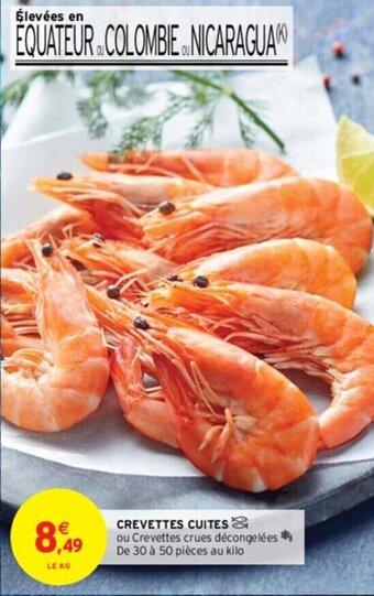 Intermarché CREVETTES CUITES offre