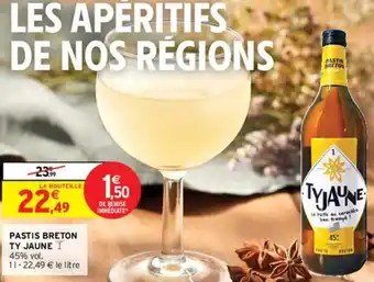 Intermarché PASTIS BRETON TY JAUNE I offre