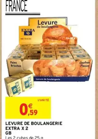 Intermarché LEVURE DE BOULANGERIE EXTRA X 2 offre