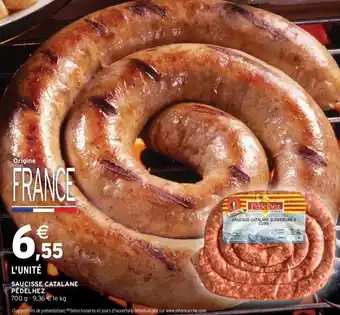 Intermarché SAUCISSE CATALANE PÉDELHEZ offre