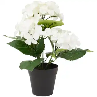 Action Hortensia artificiel en pot offre