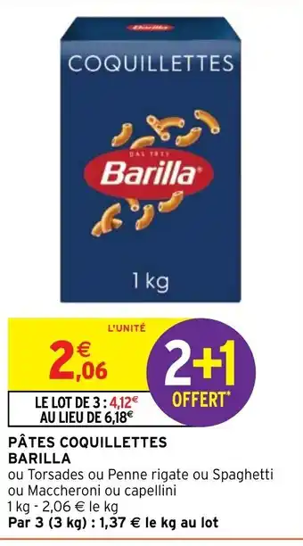 Intermarché Express PÂTES COQUILLETTES BARILLA offre