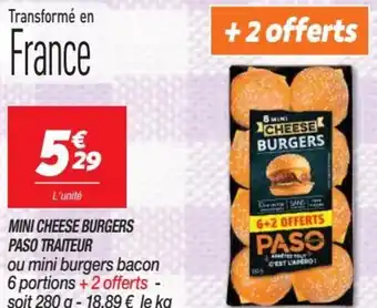 Netto MINI CHEESE BURGERS PASO TRAITEUR offre