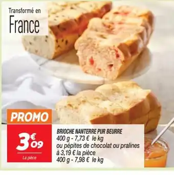 Netto BRIOCHE NANTERRE PUR BEURRE 400 g -7,73 € le kg offre