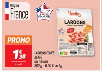 Netto LARDONS FUMÉS NETTO offre