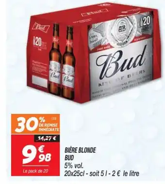 Netto BIÈRE BLONDE BUD offre