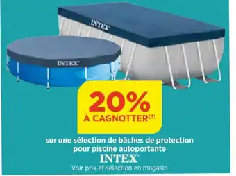 Bi1 sur une sélection de bâches de protection pour piscine autoportante INTEX offre