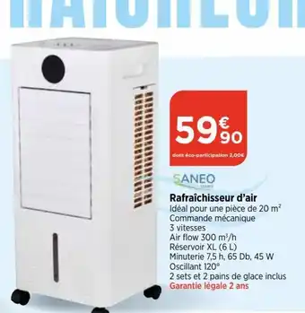 Rafraîchisseur d'air Idéal pour une pièce de 20 m² Commande mécanique